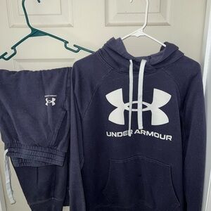 Under Armour Black Hoodie and Sweatpants Set